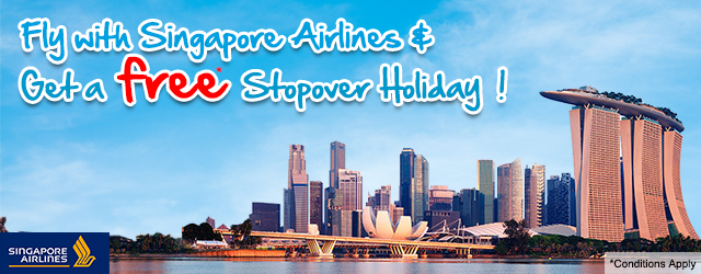 Fly with Singapore Airline and get a free stopover holiday