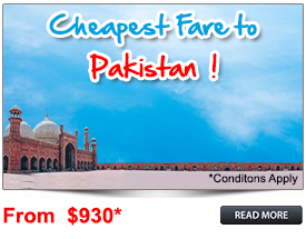 Cheapest Fare to Pakistan